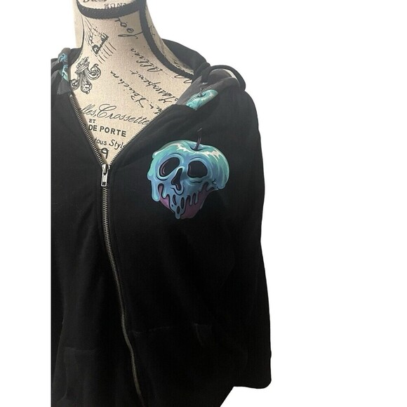 Torrid Disney Villains Poison Apple Super Soft Fleece Zip Hoodie Jacket Sz 3XL - Picture 10 of 16